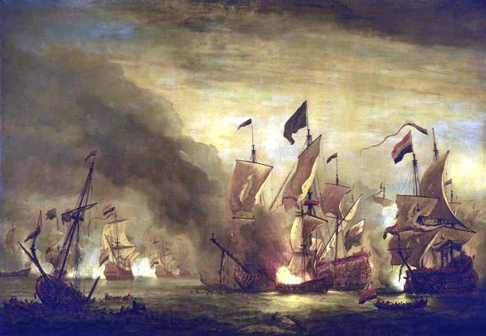 Willem Van de Velde The Younger Royal James  at the Battle of Solebay Norge oil painting art